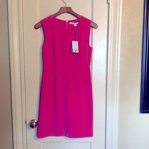 New DVF Carrie Shift Dress Sz 4 in Hot Rose!!!!